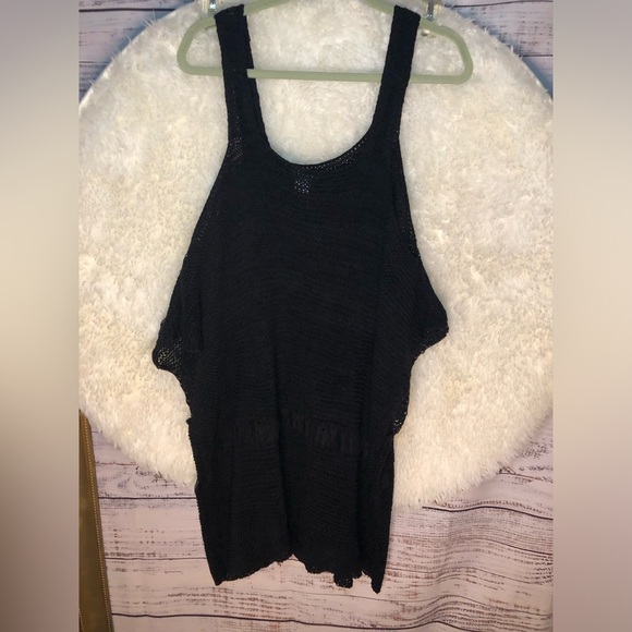 VENUS Black Cold Shoulder Swim Coverup size 2X NWOT - Picture 4 of 13